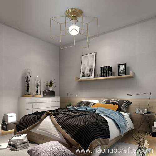 Bedroom lamp personality creative lamp modern wrought iron